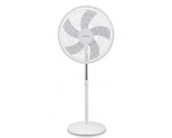 Novus Statiefventilator 18 Inch - (Model 17641) - Staande Ventilator - 65W - 3 Snelheden - 5 Bladen - In Hoogte Verstelbaar - Wit