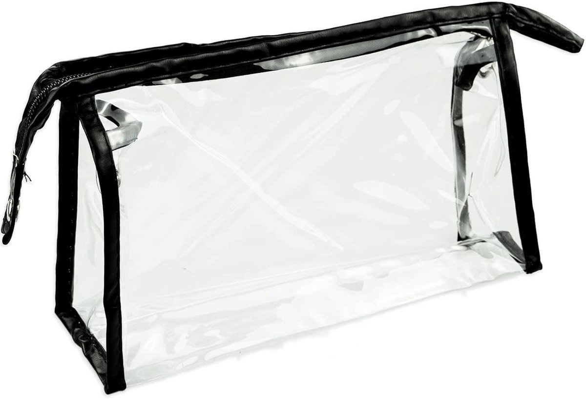 NTB - Security Check-in Bag - Transparante Toilettas - Groot - afmeting: 30 x 7 x 19 cm.