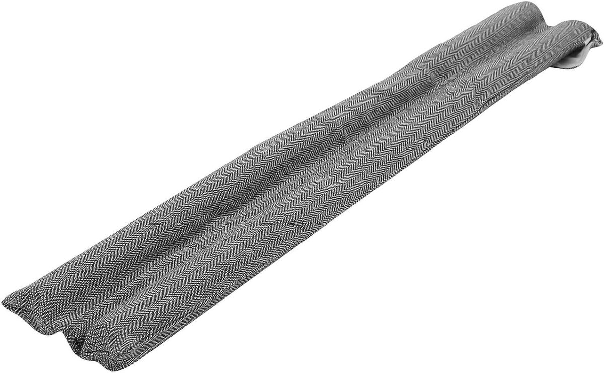 Verstelbare Deurafdichting - Tochtstopper Deur - Geluidsisolatie Woning - Visgraat Geluidsreductie - 90 cm - Zwart