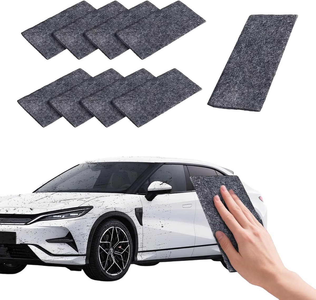 Nano Sparkle doek - 8 stuks - voor auto lakreparatie - verwijdert lichte krassen - ShopVlot