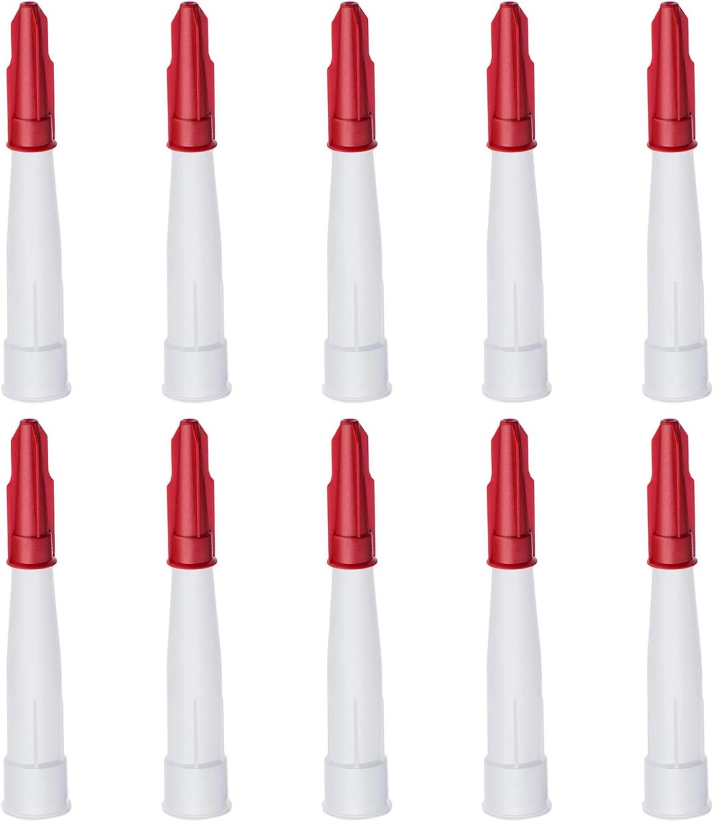 10Pcs Herbruikbare Siliconen Breeuwen Nozzles Beschermende Caps Inbegrepen Standaard Draad Sealant Toepassing Tool - ShopVlot