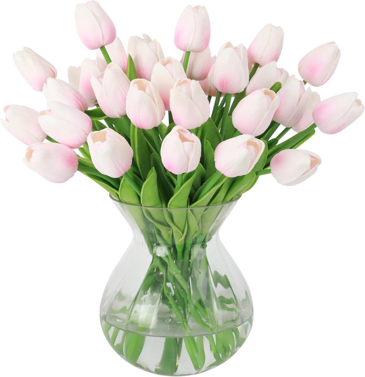 SnelShoppen - 15 Stuks Kunstmatige Tulpen Boeket Decoratie - Realistische Tulpen voor Thuis - Natuurlijke Voeling - Perfect voor Feest, Bruiloft en Ja