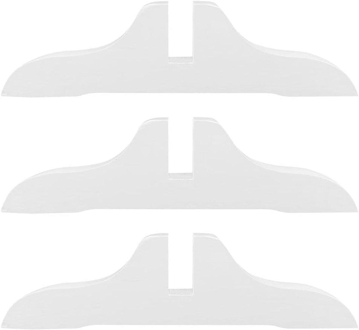 Set of 3 foldable wooden separator legs, white - ShopVlot