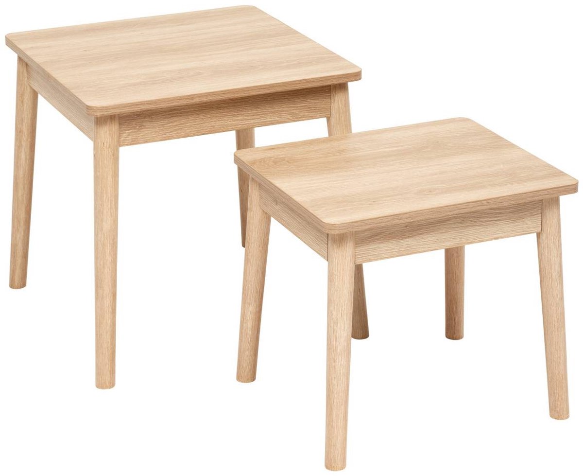 Set van 2 in elkaar schuifbare salontafels ABANA