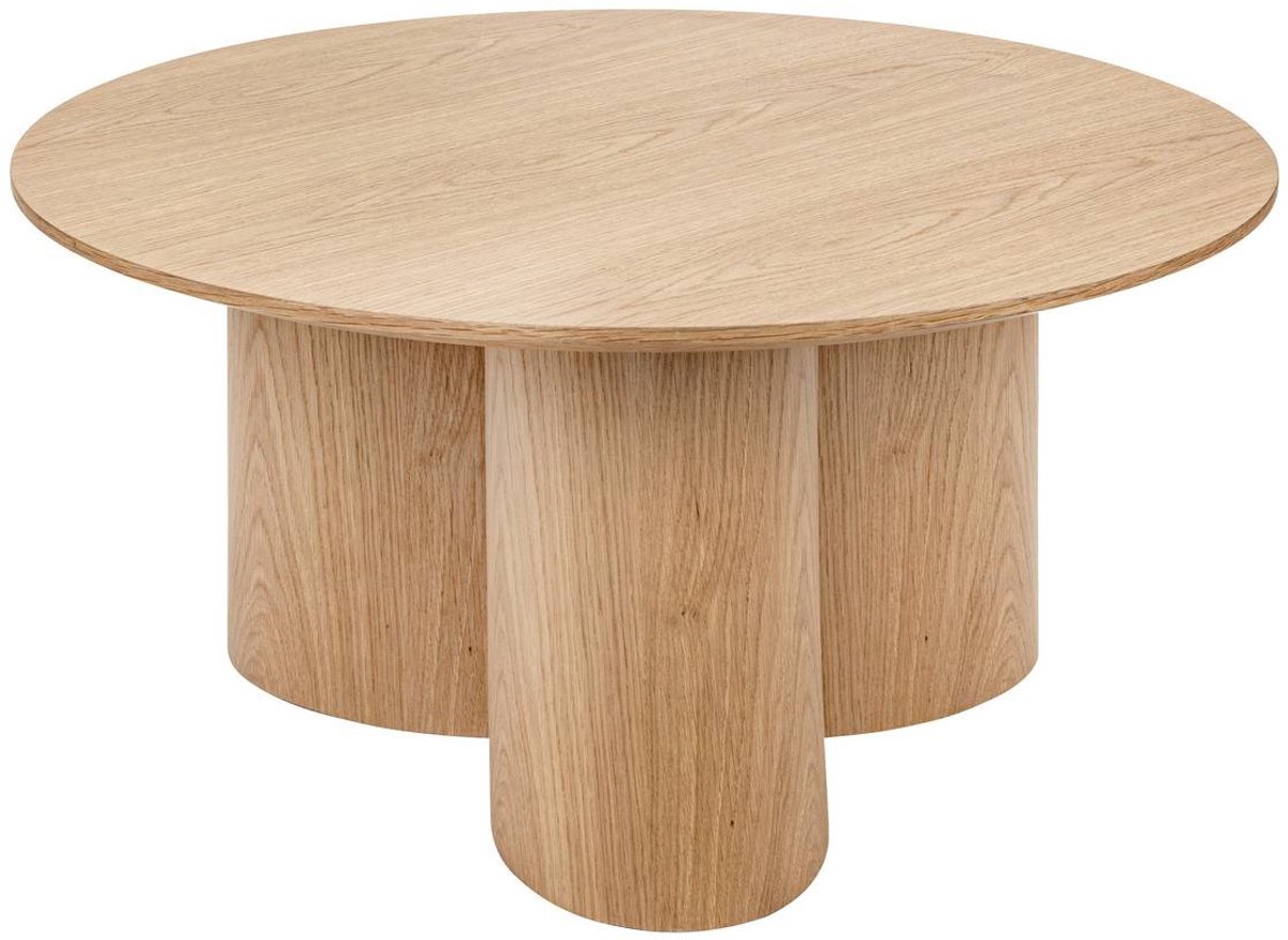 Ronde salontafel met eikenfineer ALIONA