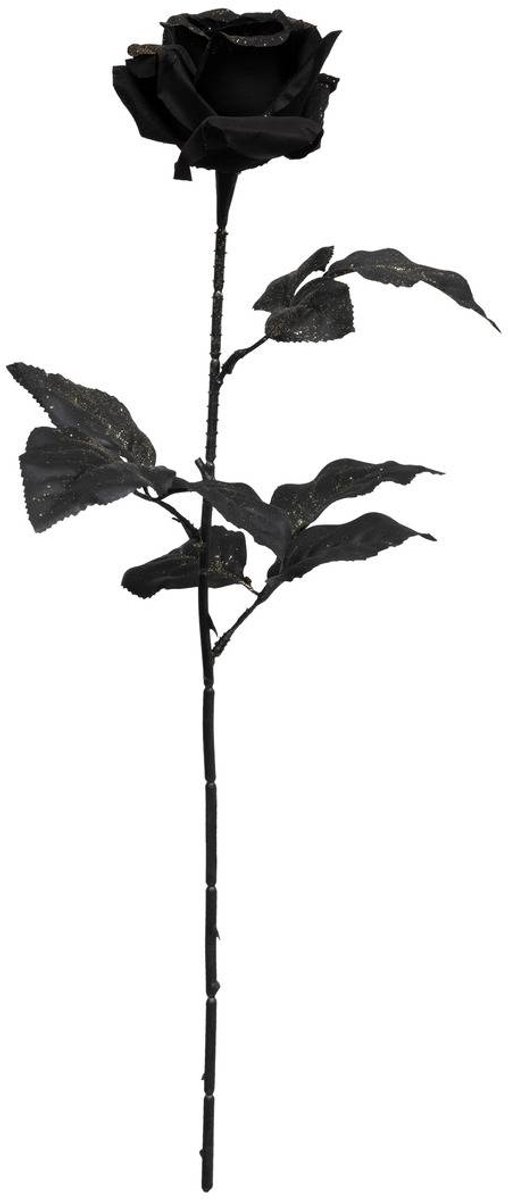 Branche Rose noir et doré H65cm