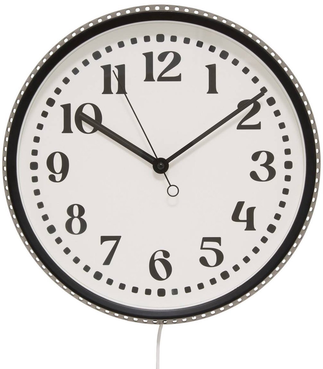Horloge LED Mehdi D.29cm noir