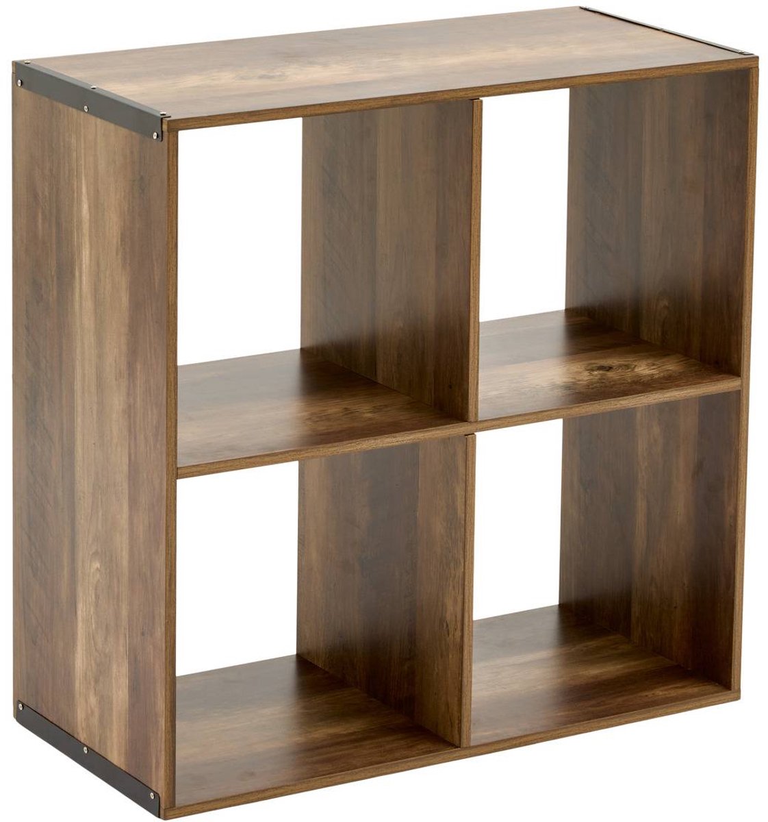 Konges Sløjd Plank met 4 vakken van hout en metaal MIX'N MODUL Marron