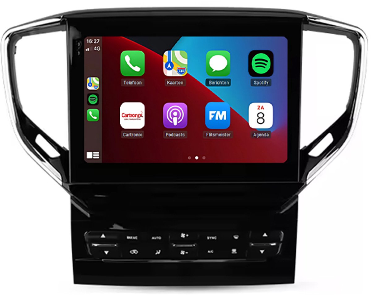 CarPlay autoradio geschikt voor Maserati Ghibli | 2016 t/m 2021 | Cartronix CTX-113963 | 2016 2017 2018 2019 2020 2021 | 10.5 inch | Android 15 | Draadloos Apple CarPlay & Android Auto | 4GB + 64GB | Bluetooth & Wifi