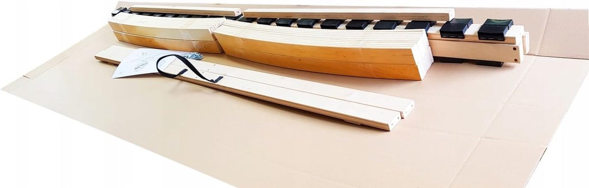Lattenbodem Hout - Bedbodem Flexibel - Slaapcomfort Verbeteren - Buigzame Berkenhouten Latten - 140x200 cm - Natuurlijk