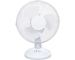 Conway Living® - Tafelventilator - 3 Snelheden / Stil - Wit - Ø 22,5 cm