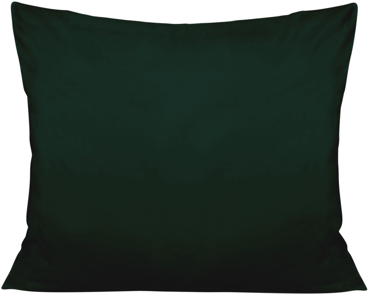 Darymex Katoen Satijn - Kussensloop - 100% Katoen - 40x60 cm - Flesgroen Egaal
