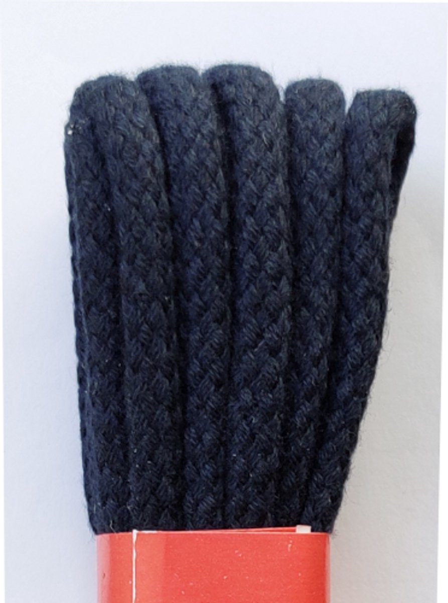 Strickers Veter - Donker Blauw - Extra Dik Rond - Lengte 150 cm - Dikte 4,5 mm - Schoenveter
