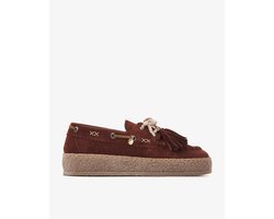 VIA VAI Rox Romee Loafers Dames - Suède - Bruin - Maat 41
