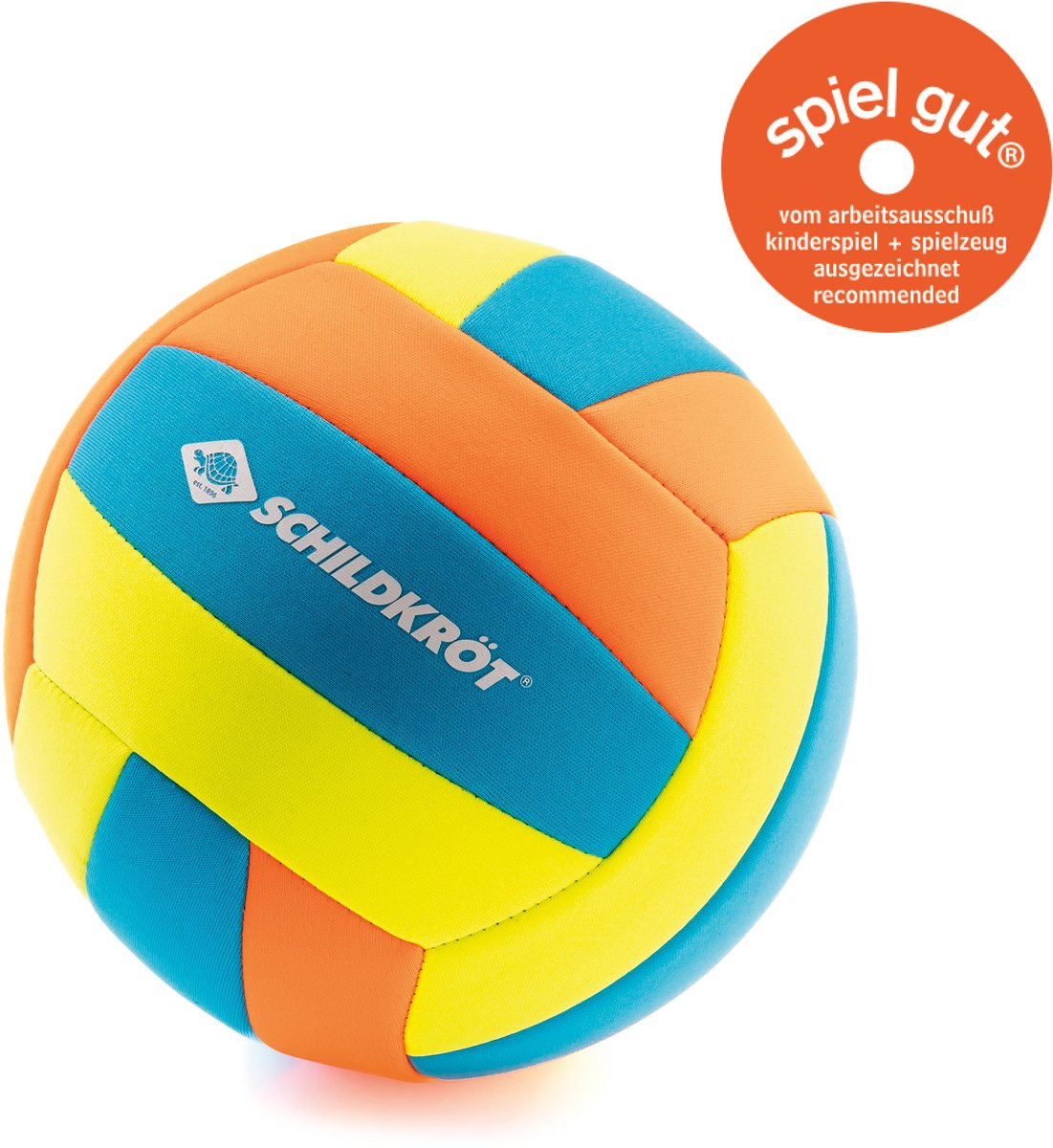 Schildkröt beachvolleybal neopreen tropisch design maat 5 strandbal.