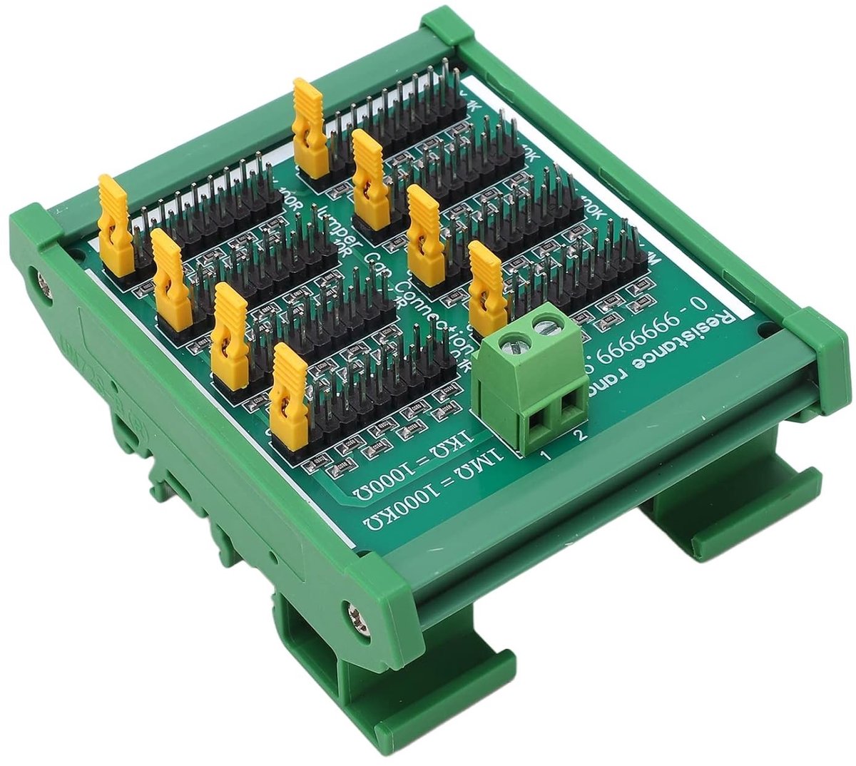 Programmeerbare Weerstandplaat van 0 tot 9999999.9 Ω voor MEGA-SPS met Bevestigingsrail en Handleiding, Ideaal voor Elektronica en DIY Projecten