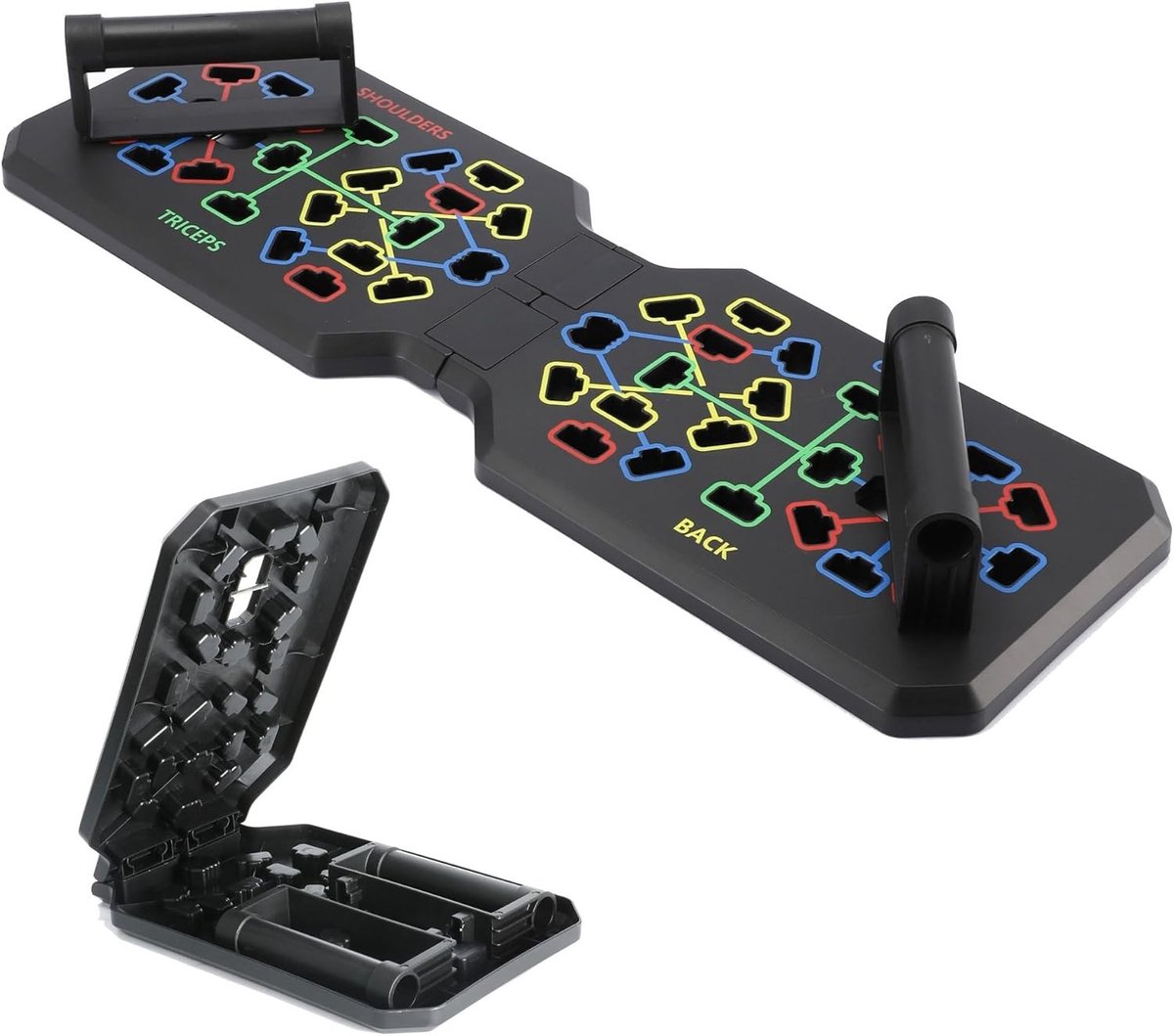 Draagbaar 12-in-1 Push-up Board met Handvatten voor Effectieve Full Body Training en Spierversterking