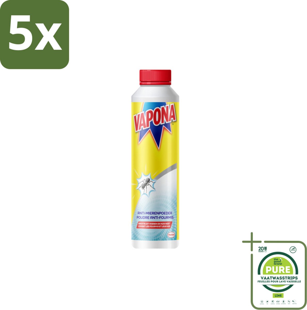5 x Vapona Mierenpoeder 150 gr - Grootverpakking - Mieren Bestrijding - Mierenpoeder - Mierenplaag - Anti Mieren - Mierenwering