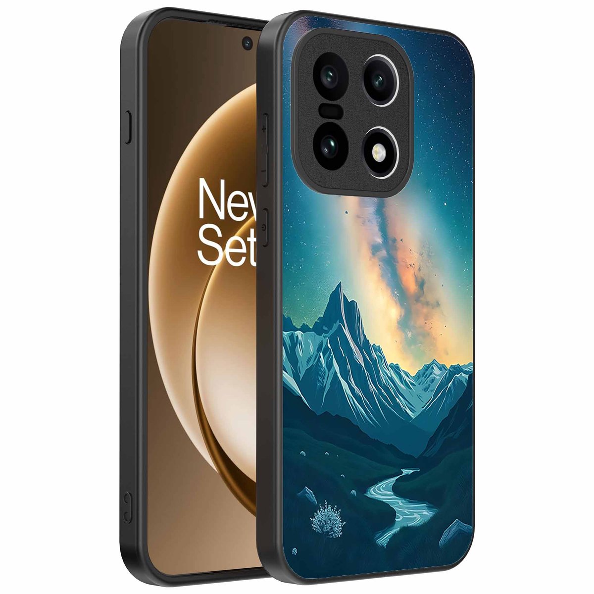 Geschikt voor OnePlus 15 Telefoonhoesje met Sterrenhemel Opdruk - TPU Backcover Case With Space And Milkyway Design - Smartphonica geschikt voor OnePlus 15