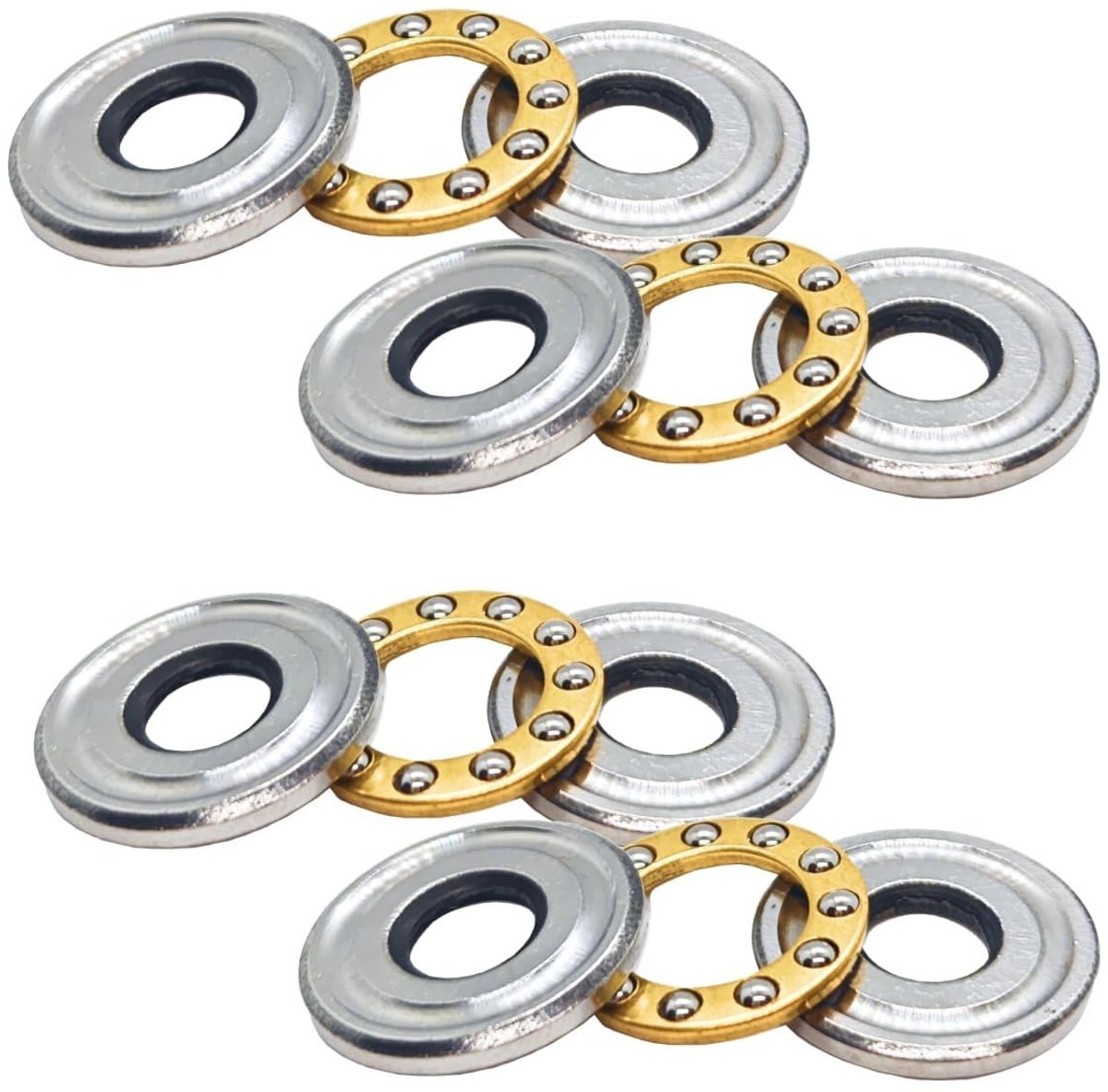 Solidchoice - Axiale Miniatuur Kogellagers F8-22M - Nauwkeurig en Duurzaam voor Machinebouw