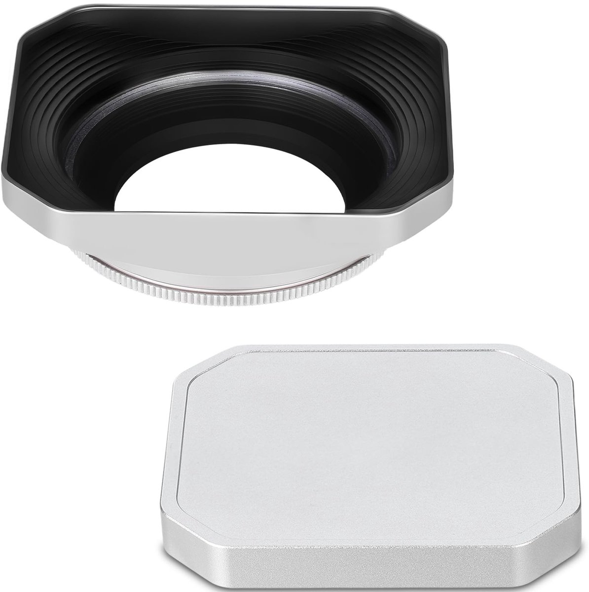 Solidchoice - Vierkante Metalen Lenskap voor Fujifilm XF23mm en XF27mm