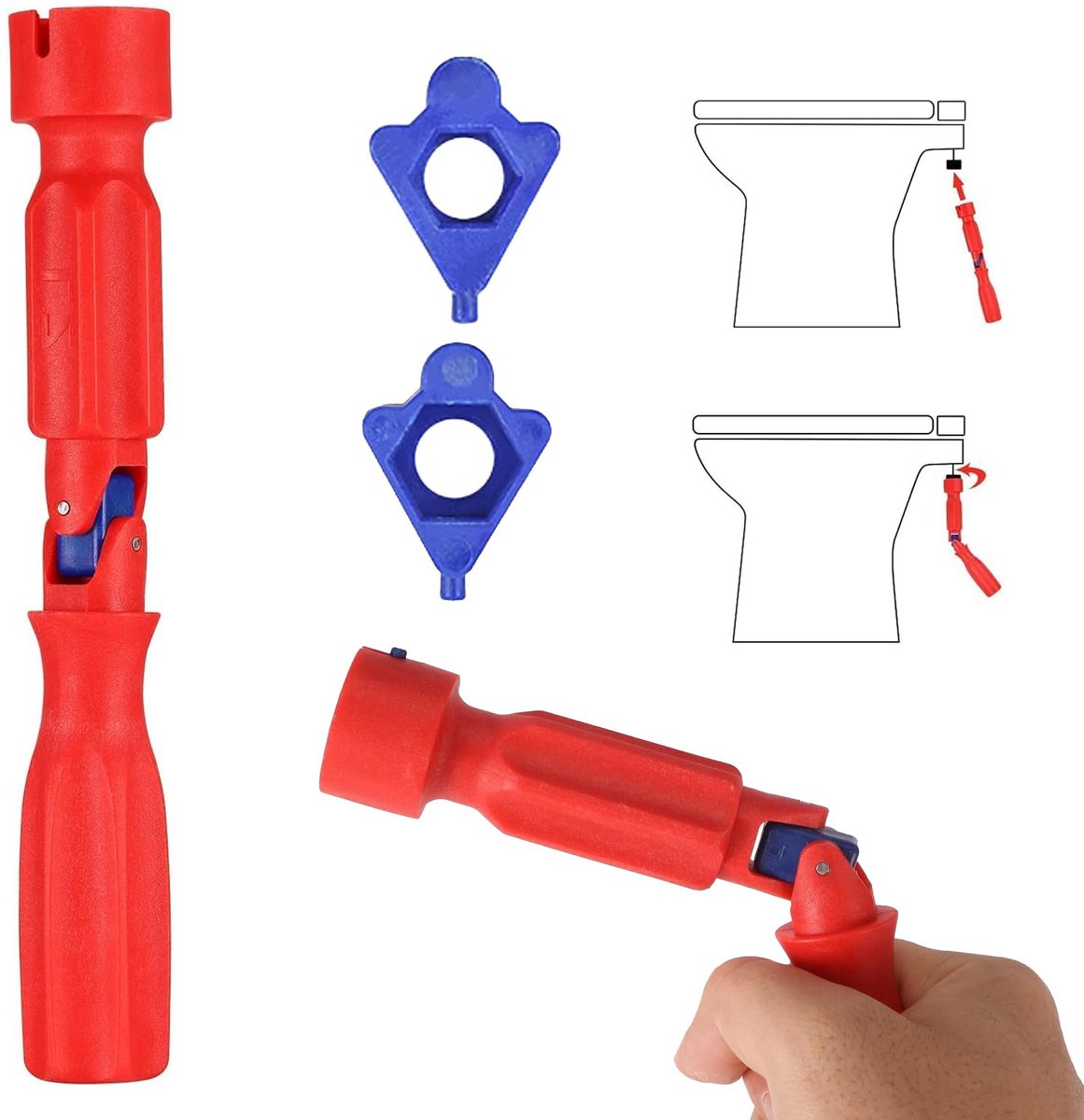 Solidchoice - Montagesleutel voor WC-Bril - Universeel Installatiegereedschap