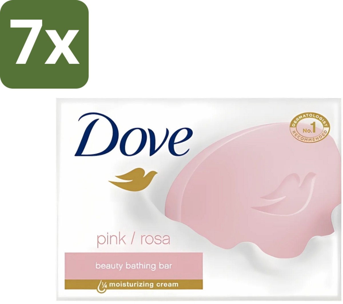 Dove - Zeep - Pink - Hydraterend en Verzorgend - 4 x 100 g - Bulkverpakking - 7 stuks