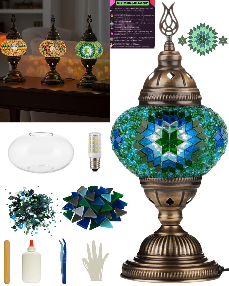 Solidchoice - DIY Mozaïek Tafel Lamp Set