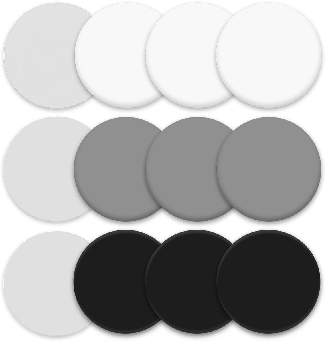 Solidchoice - Set van 12 Siliconen Deurstoppers in 3 Kleuren