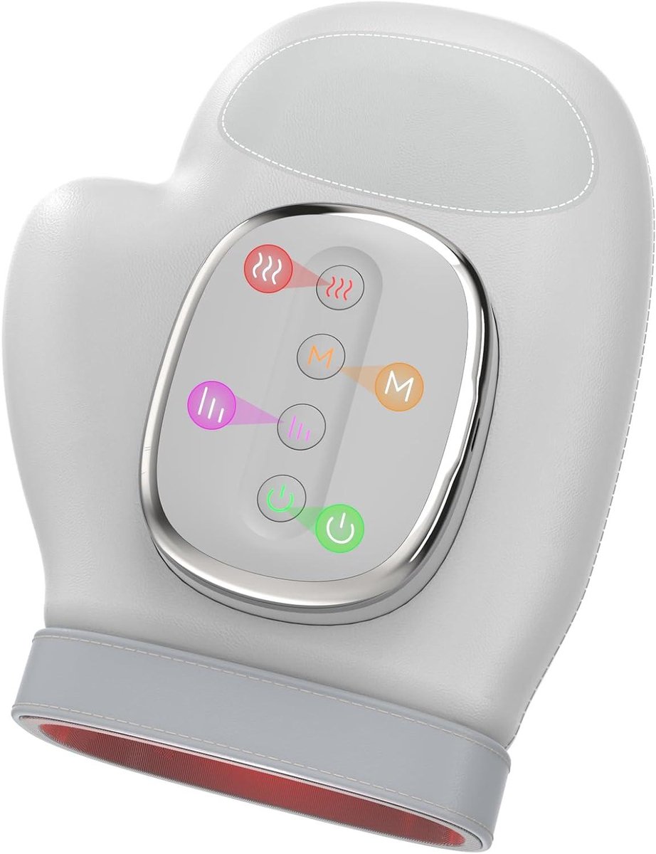 Handmassager - Elektrische Handwarmer - Spierontspanning - Warmte Compressie - 24 x 19 x 11 cm - Zwart