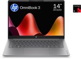 HP OmniBook 3 14-hz0710ndx - Copilot+ Laptop - 14 inch - Snapdragon X - 8GB/512GB - QWERTY - 2K OLED - Studenten laptop