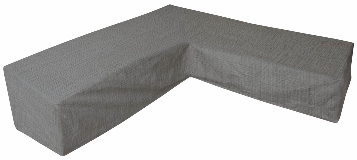 Eurotrail Waterdichte Hoes voor L Vormige Loungeset, Hoekbank, Cantonic 225x225x100/70 cm, Grijs