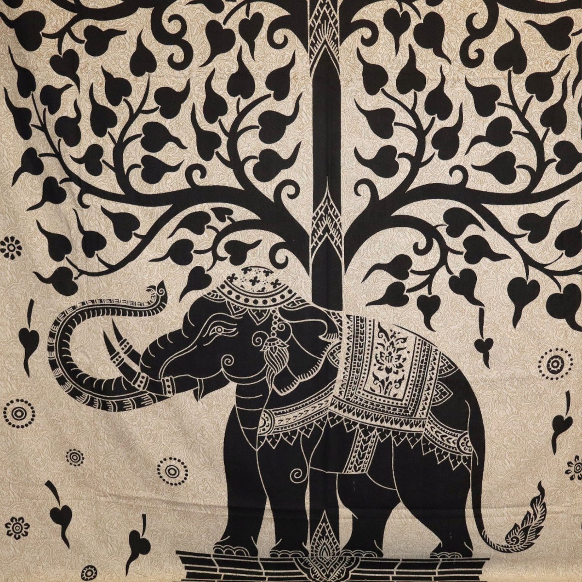 XXL Indiase Plaid met Olifant Motief - 230x210 cm - Katoen
