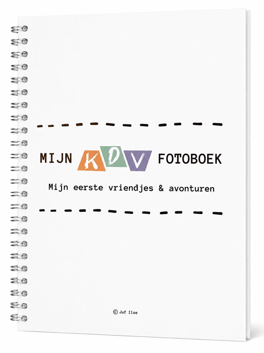 KDV Fotoboek – Kinderopvang & Gastouder – Fotoalbum en Invulboek 0-4 jaar – Juf Ilse