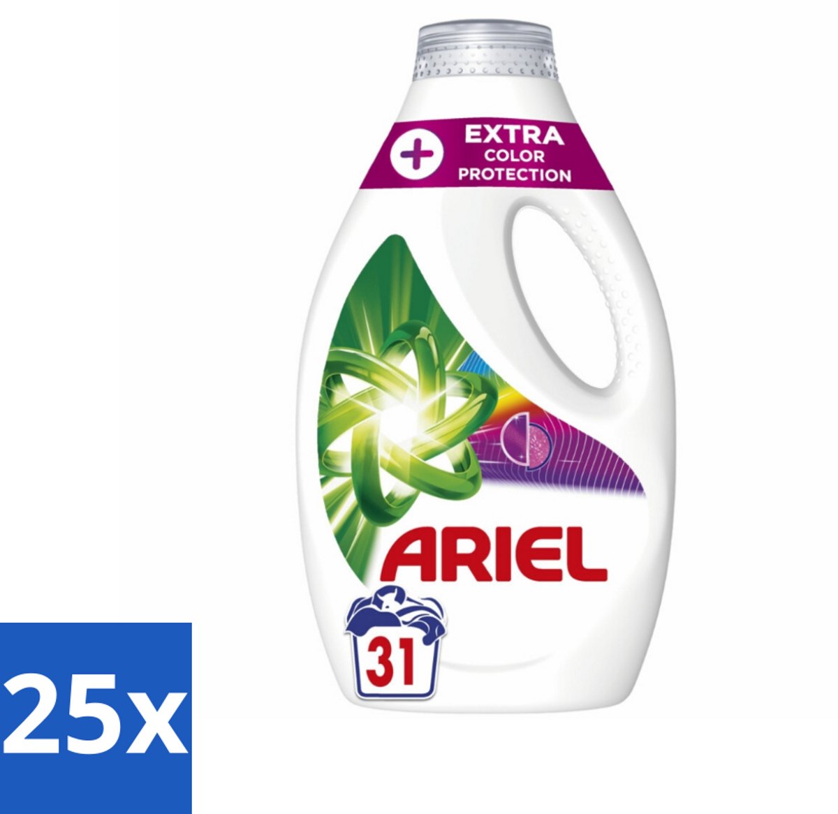 25 x Ariel Original - Extra Kleurbescherming - Vloeibaar Wasmiddel - Gekleurde Was - 31 Wasbeurten - Kleurbescherming - Wasmiddel - Gekleurde Was - Koud Wassen - Vezelverjonging