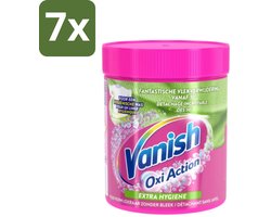 7 x Vanish Oxi Action - Extra Hygiene - Vlekkenverwijderaar Poeder - Zonder Bleek - Gekleurde Was - 470 Gram - Wasmiddel - Vlekverwijderaar - Hygiëne - Gekleurde Was - Wasbeurt