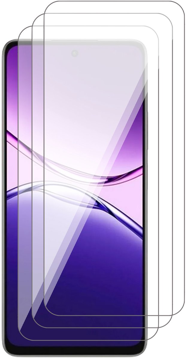 Screenprotector geschikt voor Oppo A5 Pro 5G / 4G – 3 Stuks – UltraClear Gehard Glas – Case Friendly – 9H Krasbestendig