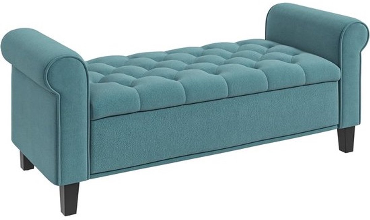 Elegante Opbergbank met Soft-Close Mechanisme en Fluwelen Afwerking - Multifunctioneel voor Woonkamer, Slaapkamer en Hal