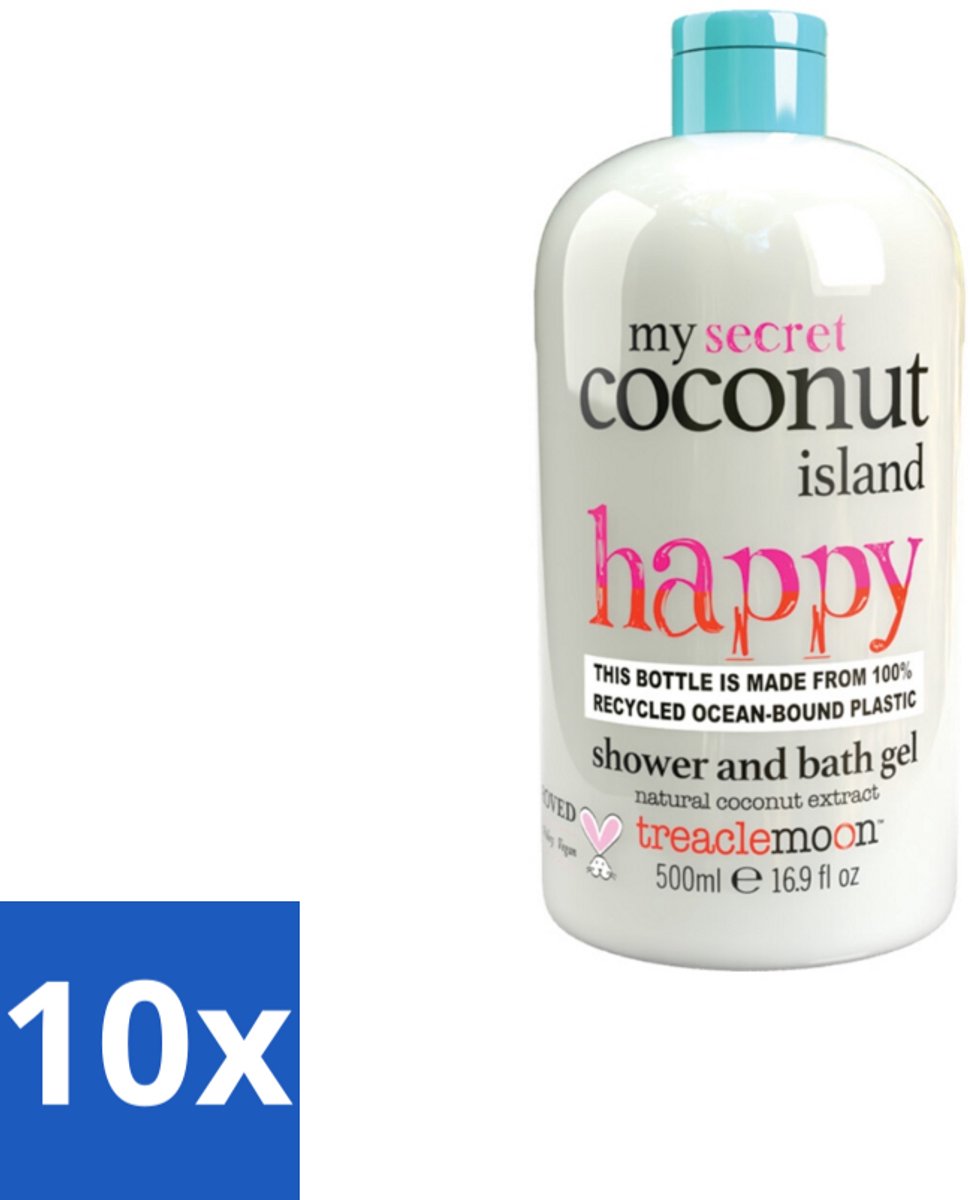 Treaclemoon – Douchegel – My Coconut Island – 500 ml - Bulkverpakking - 10 stuks