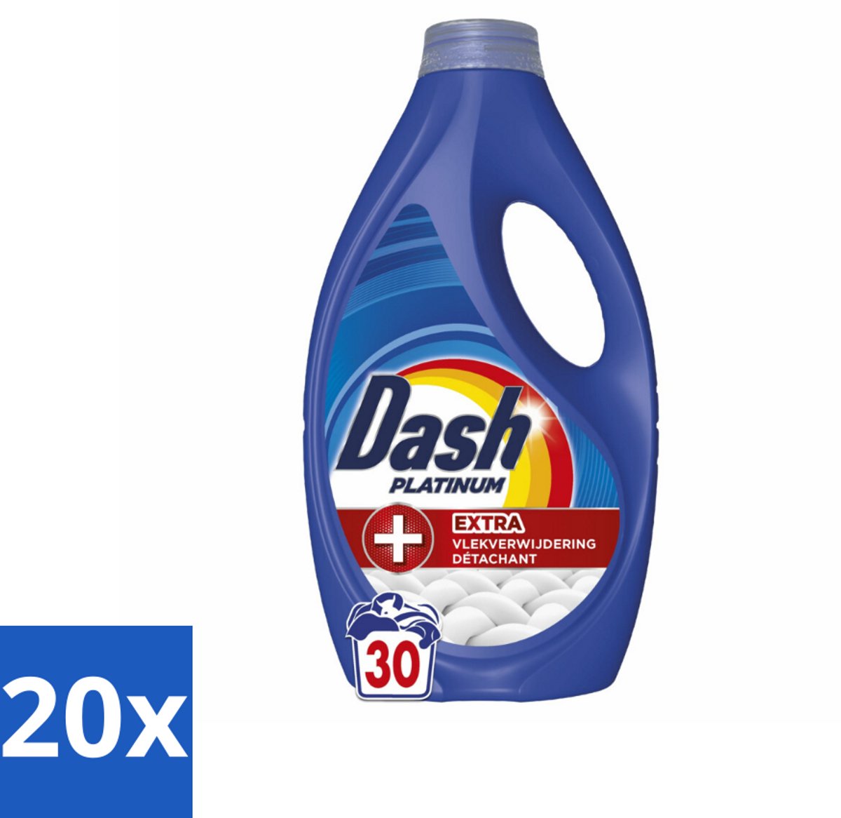 Dash – Wasmiddel – Platinum – 1350 ml - Bulkverpakking - 20 stuks