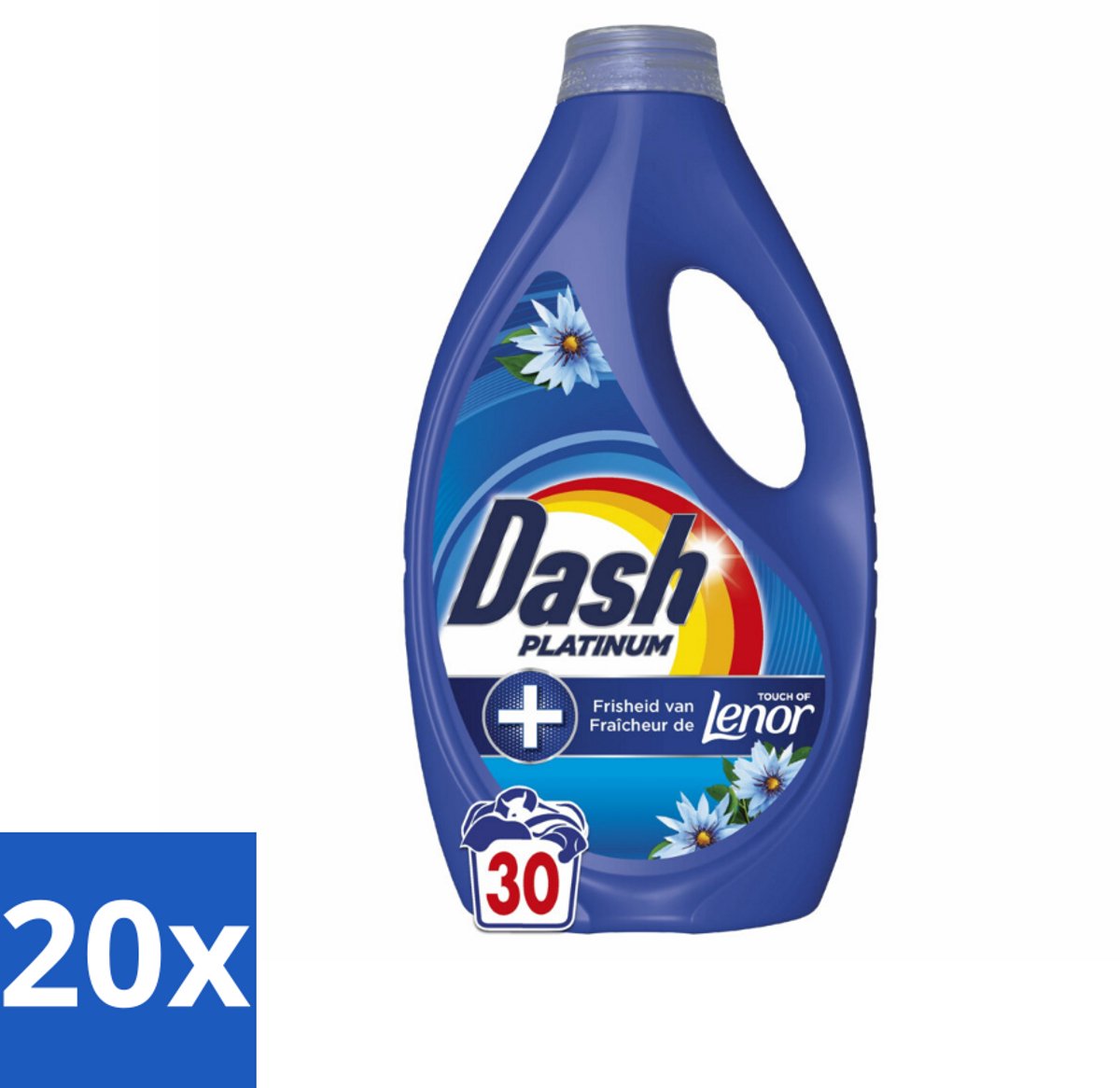 Dash – Wasmiddel – Zeebries – 1350 ml - Bulkverpakking - 20 stuks
