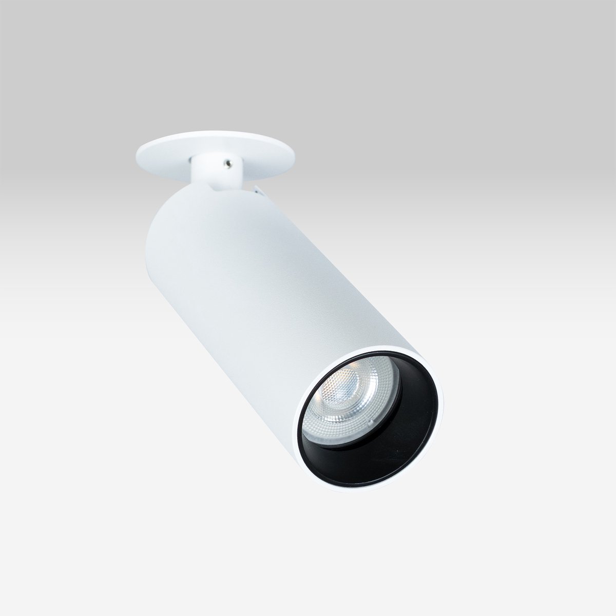 KS Verlichting - spot - Vigo - 1lichts - Inbouwspot - wit - GU10 - strak - richtbaar - aluminium