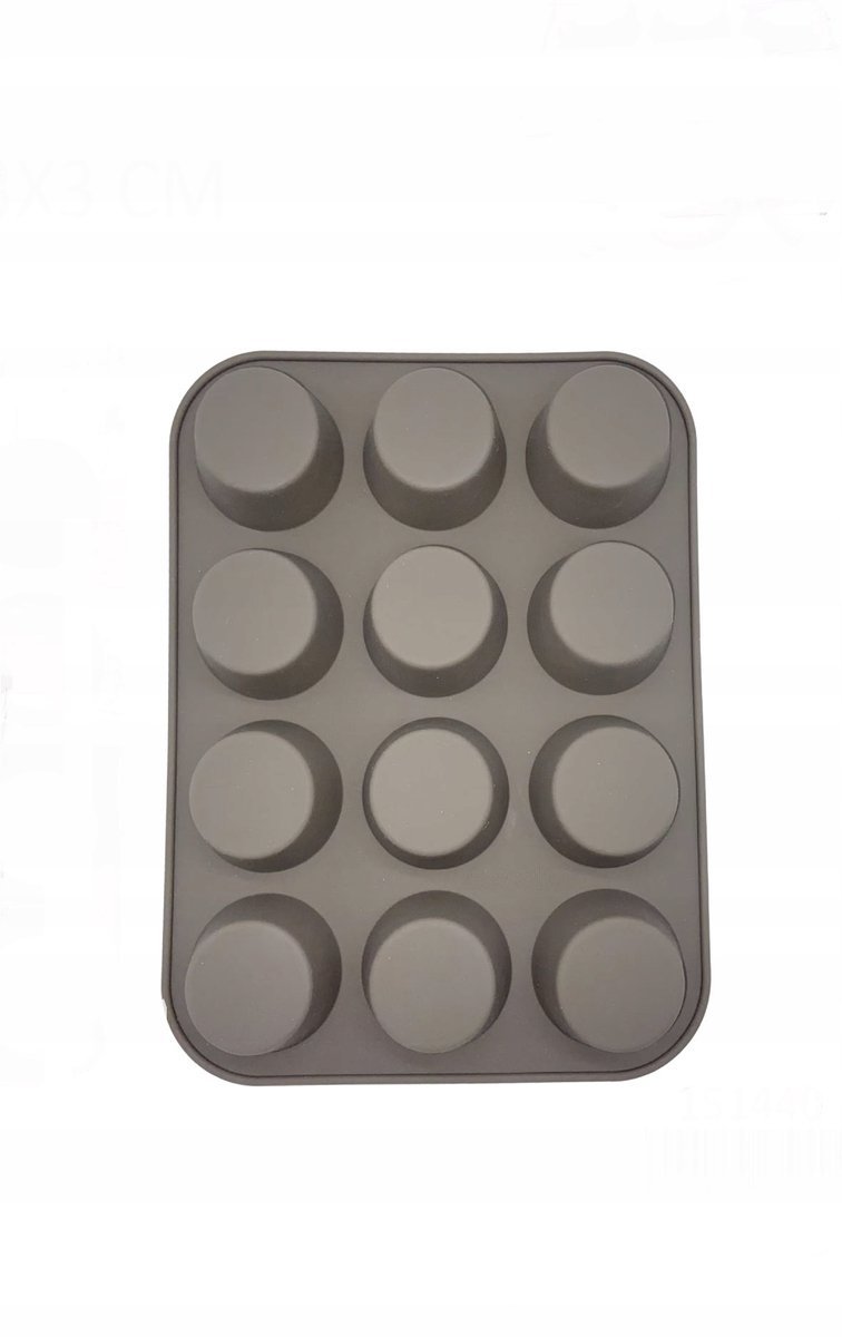 Siliconen Bakvorm voor 12 Muffins - Flexibel en Hittebestendig