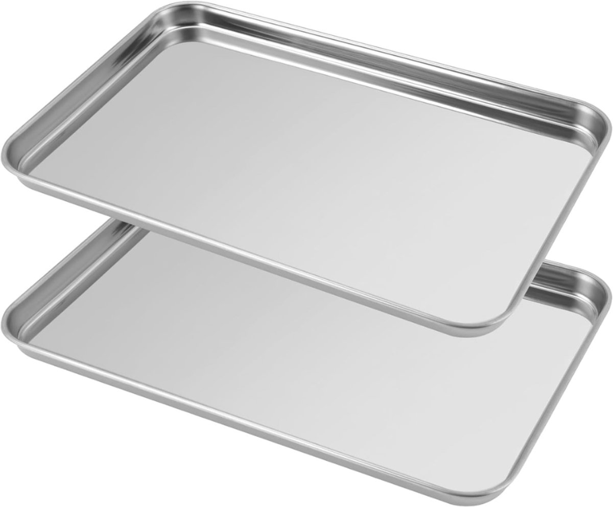 ZRNS® Ovenplaat - Bakplaat voor Oven - RVS - 2 Stuks