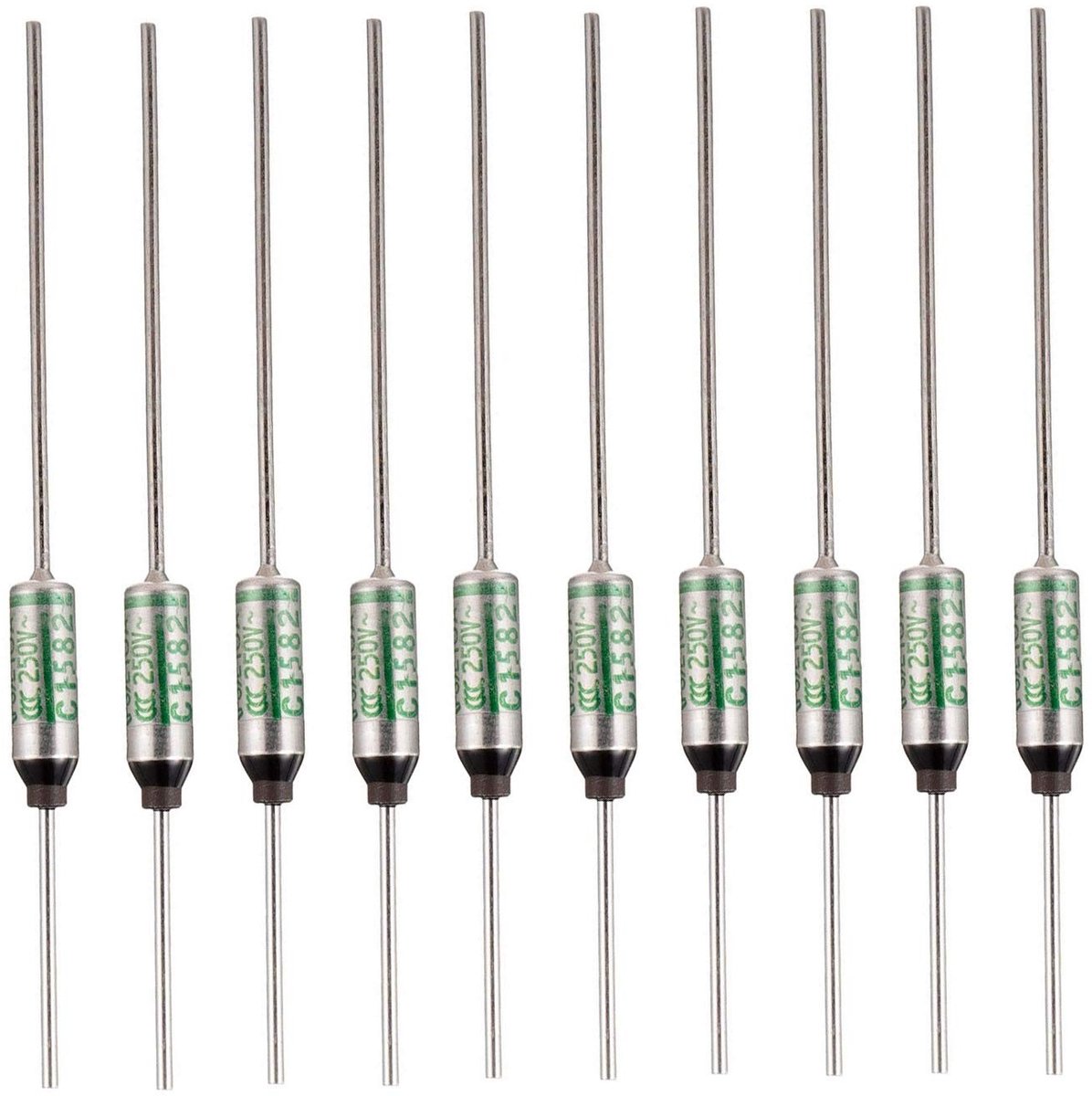 Thermische zekeringen 10A 250V - Beveiliging tegen oververhitting - 464°F Circuitonderbreker (10 stuks)