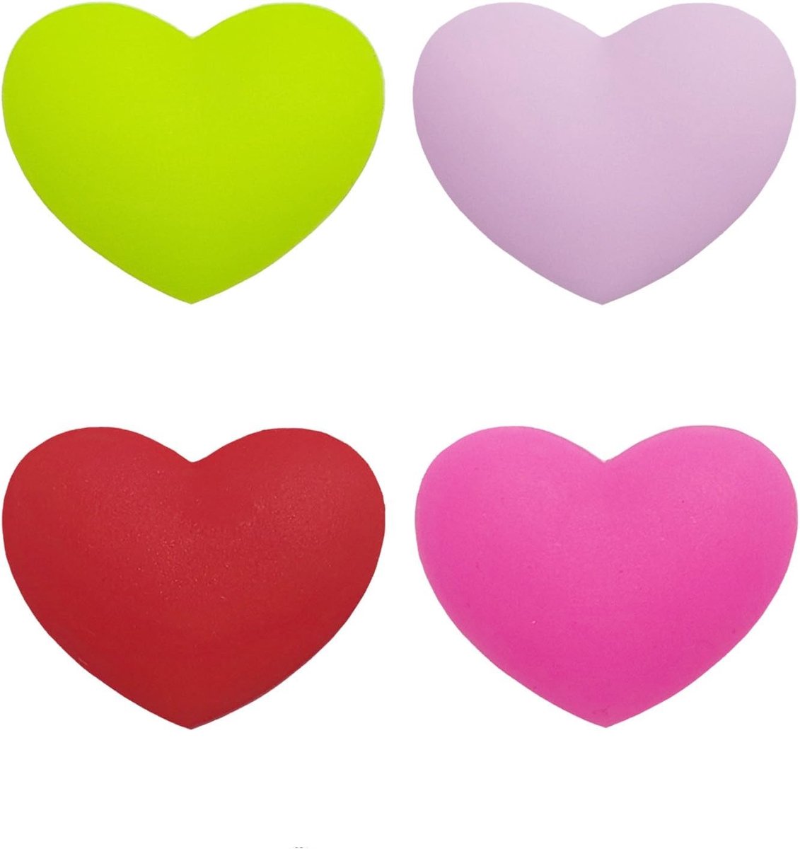Tennis Demper Set van 4 Stuks, Schattige Hartvormige Silicone Vibration Absorbers voor Rackets, Perfect voor Kinderen en Tennis Accessoires