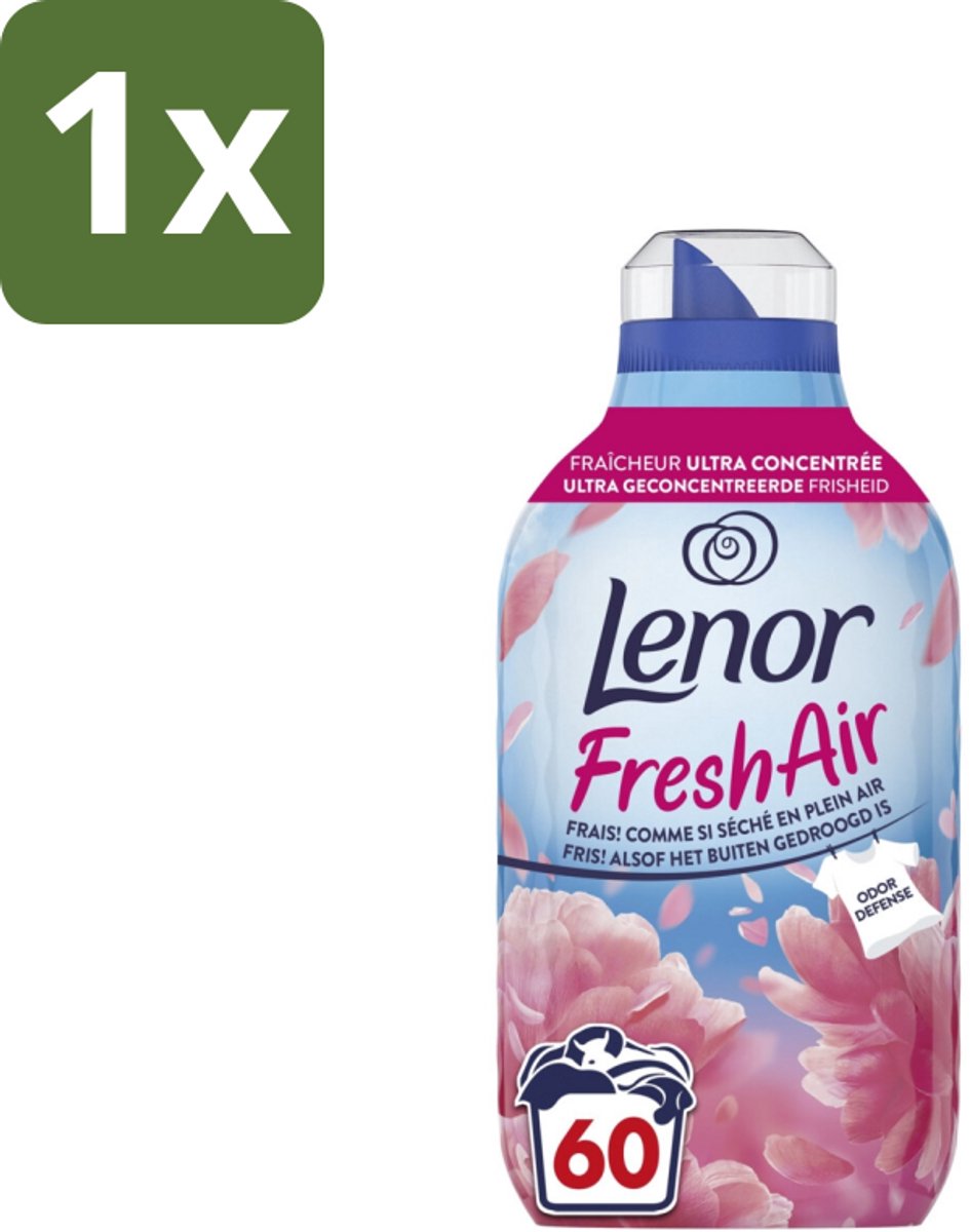 1 x Lenor – Wasverzachter – Bloesem – 60 Wasbeurten – 840 ml - Wasverzachter - Buitenluchtfrisheid - Bloesemgeur - Wasgoed - Geur