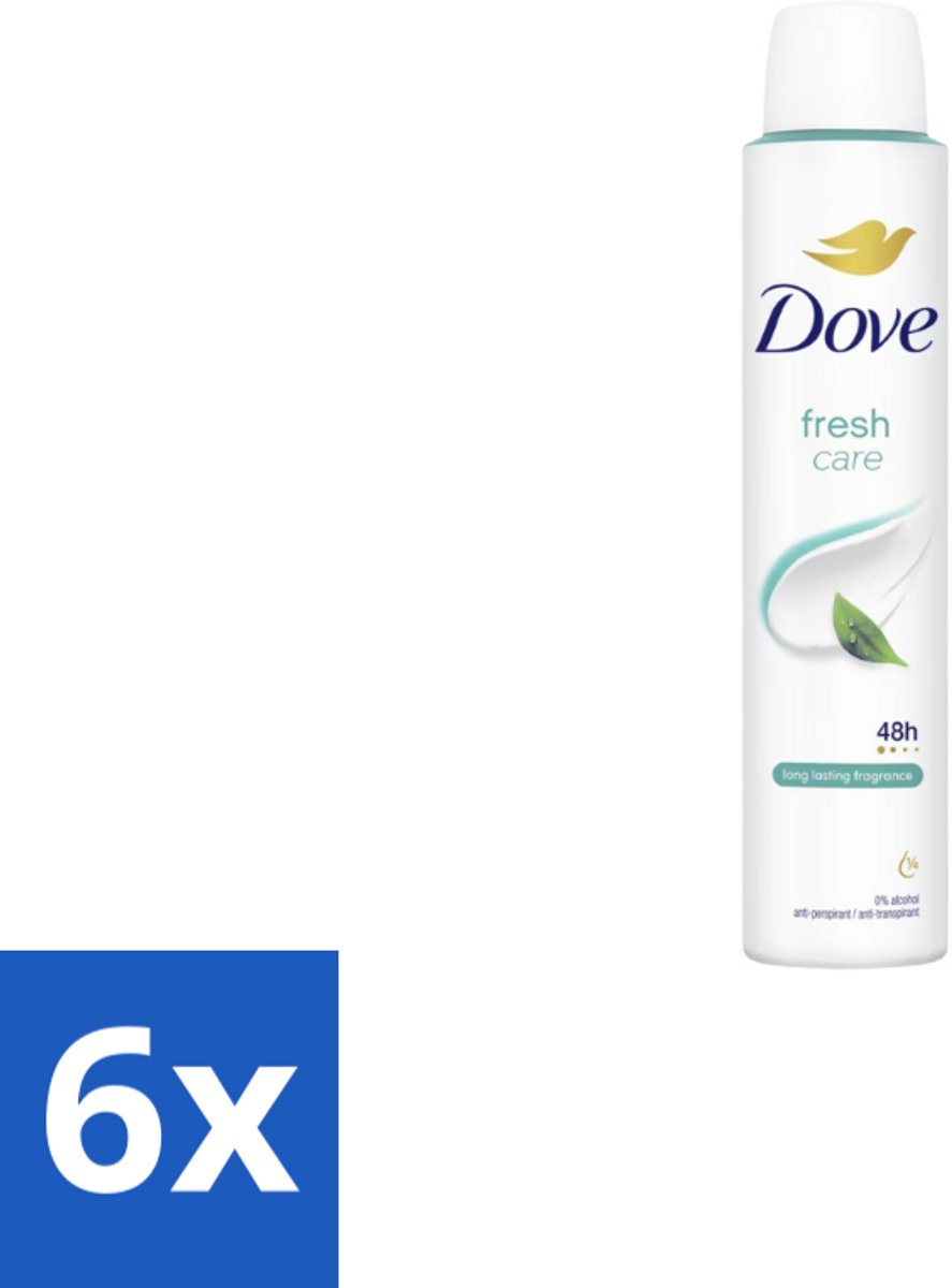 Dove – Deodorant Spray – Fresh Care – 200 ml - Voordeelverpakking - 6 stuks