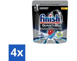 4 x Finish – Vaatwastabletten – Quantum Ultimate Ontvetter – 40 Capsules - Vaatwas - Vaatwas Tablet - Ontvetter - Vaatwas Machine - Vaat Reinigen