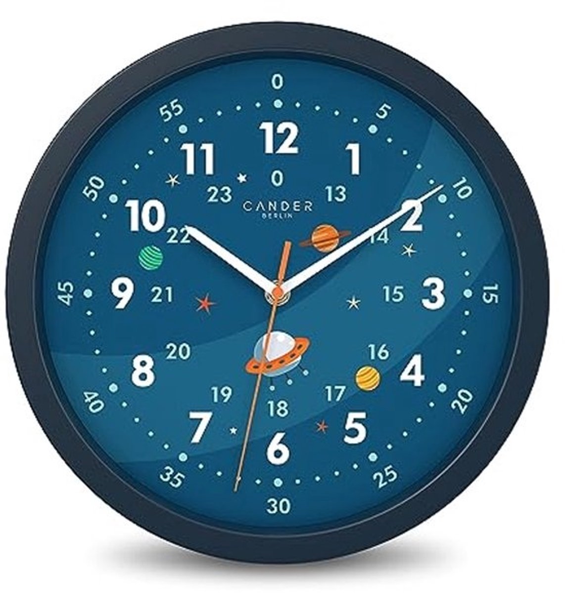 Geruisloze Kinderwandklok 30,5 cm Astronaut voor Kinderen - Ideaal voor Jongens en Meisjes